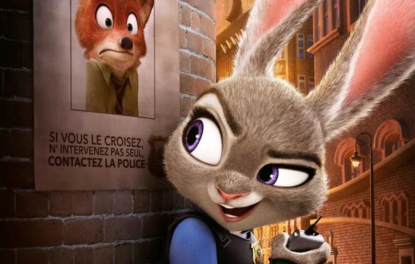 Cartoon, Walt Disney, Comedy, animation, Walt Disney, 2016, Zootopia, Zeropolis