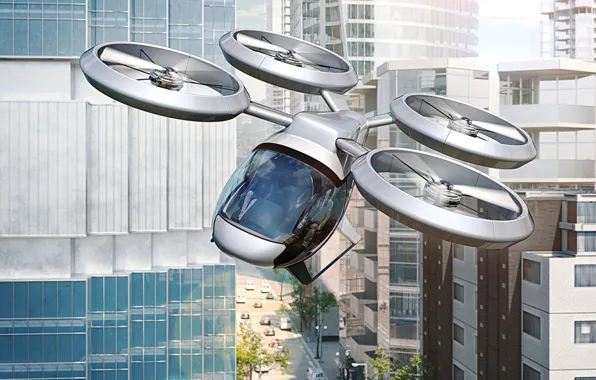 Picture future, drone, engineering, fly car
