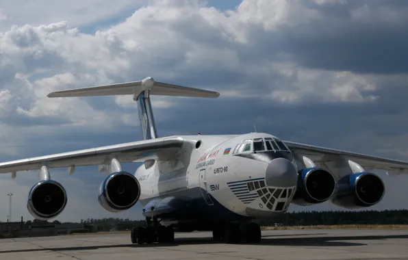 The sky, Clouds, Photo, Aviation, The plane, The Il-76, Military Transport