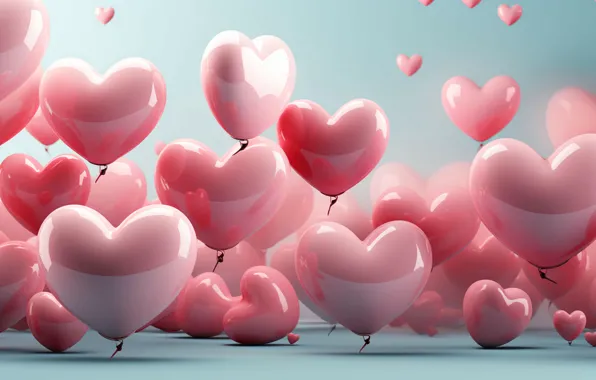 Love, balloons, holiday, heart, Shine, heart, hearts, air