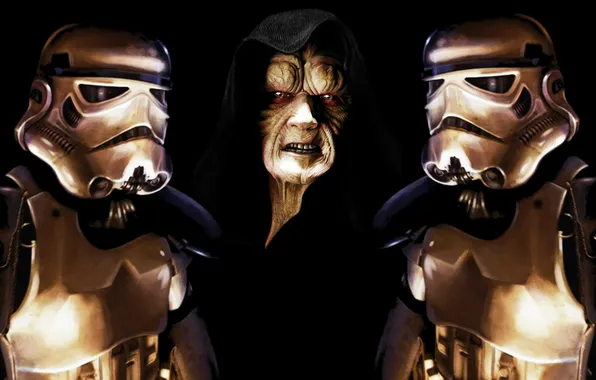 Picture star wars, stormtrooper, darth sidious