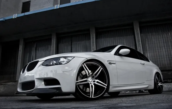 Picture white, bmw, BMW, white, wheels, boxes, e92