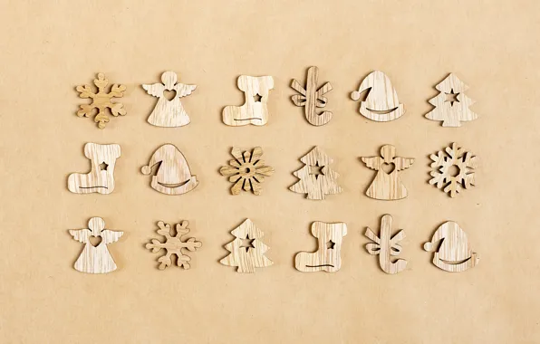 Tree, new year, figures, Sosiukin
