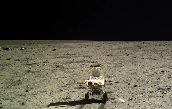 Surface, The moon, CNSA, China National Space Administration, Chang'e-3, Chang'e 3, lunar rover Yutu, lunar …