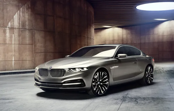 Picture background, lamp, coupe, BMW, BMW, the concept, Coupe, the front