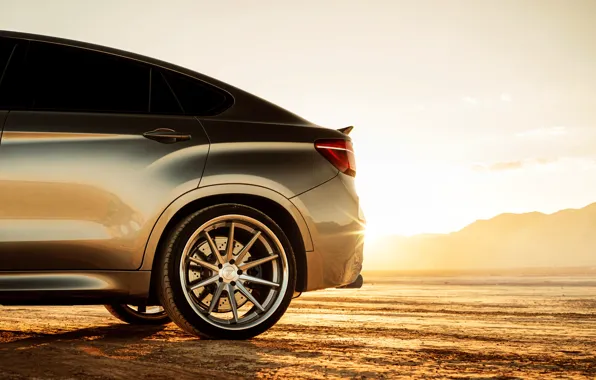 Design, wheel, disk, rays of light, BMW X6M
