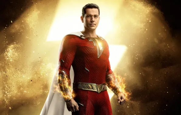 Background, fiction, costume, poster, superhero, comic, DC comics, Shazam