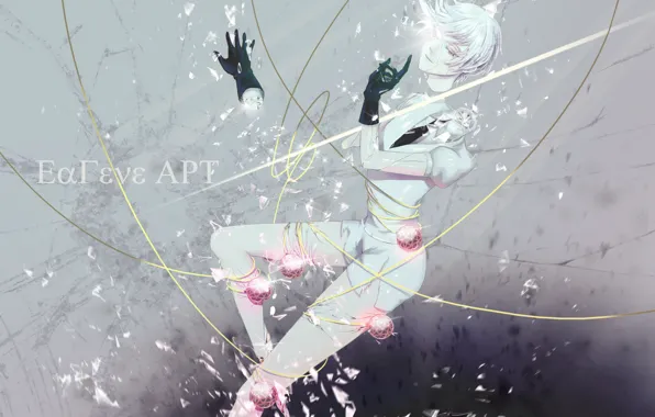 Girl, fragments, hand, gloves, House no Kuni, Country Gems