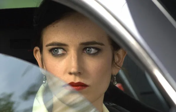 Picture look, model, actress, brunette, car, Eva Green, Eva Green