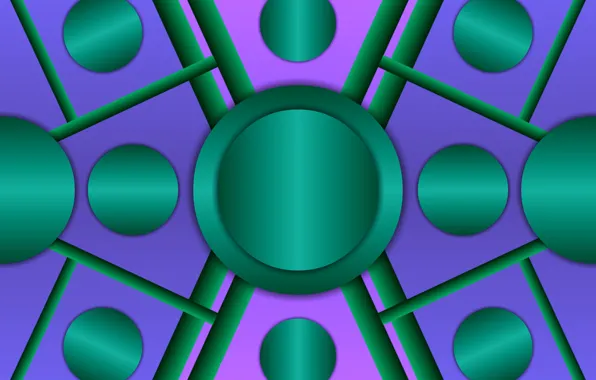 Circles, gradient, figure