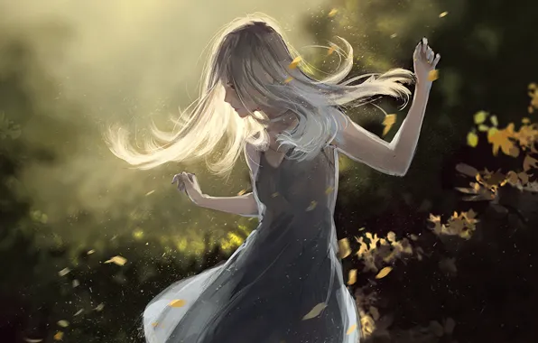 Girl, background, lady