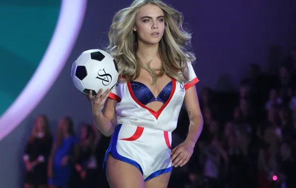 Model, the ball, blonde, show, fashion, Victoria's Secret