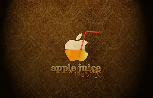 Apple, logo, juice, tube