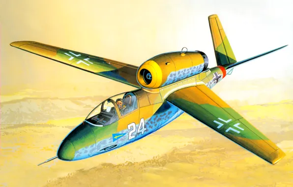 Fighter, jet, the experimental version, Heinkel He 162, He.162D