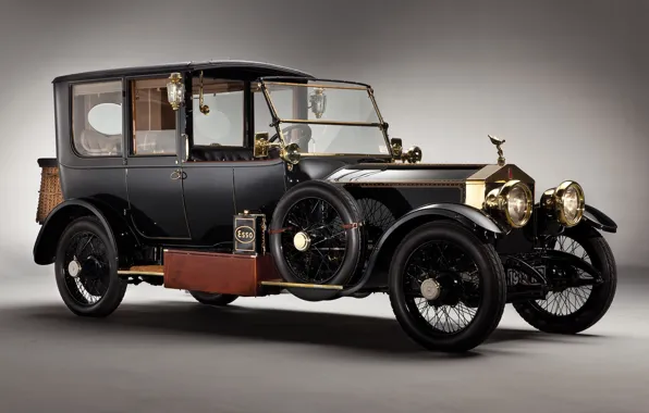 Retro, Ghost, car, Silver, Rolls-royce, 1915
