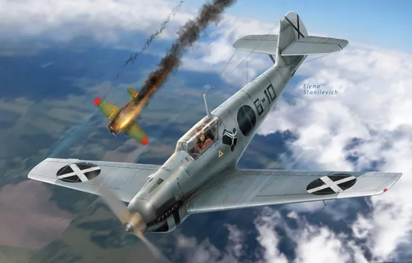 Messerschmitt, -16, Bf-109, Legion Condor, The civil war in Spain, Hunt group 88, Bf.109B
