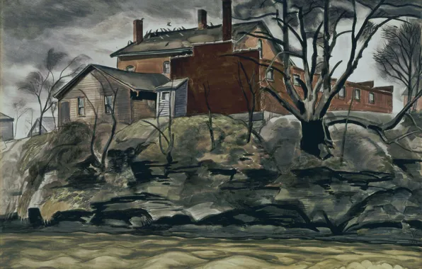 Picture 1932, Charles Ephraim Burchfield, Rock Creek Bank