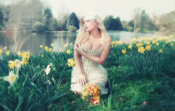 Flowers, neckline, Faerie, Lorena F