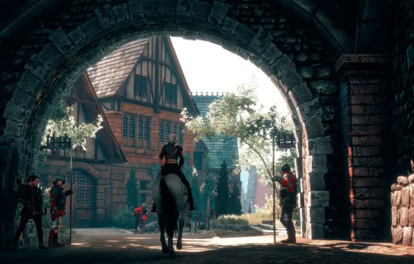 Picture The Witcher, CRIS, The Witcher-3:Wild Hunt, Gate to the city