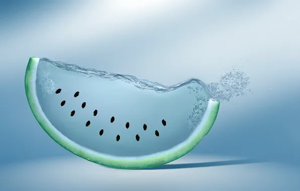 Water, creative, watermelon, seeds, watermelon