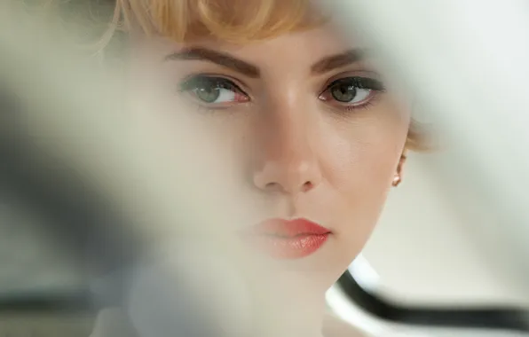 Face, makeup, actress, Scarlett Johansson, blonde, Scarlett Johansson
