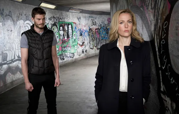Gillian Anderson, Jamie Dornan, The Fall, Collapse