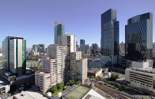 Building, Panorama, Australia, Melbourne, Australia, Melbourne, Panorama