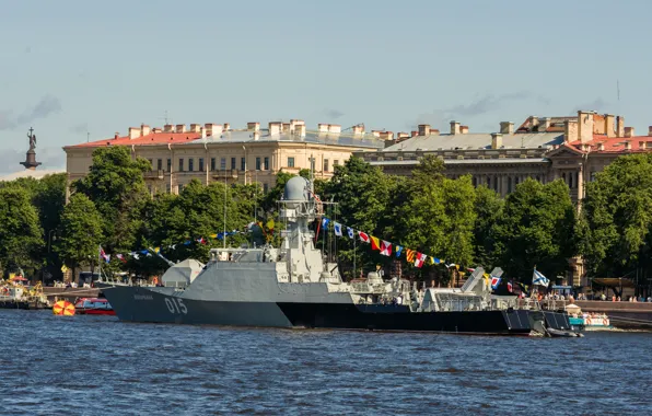 Holiday, ship, rocket, Makhachkala, small