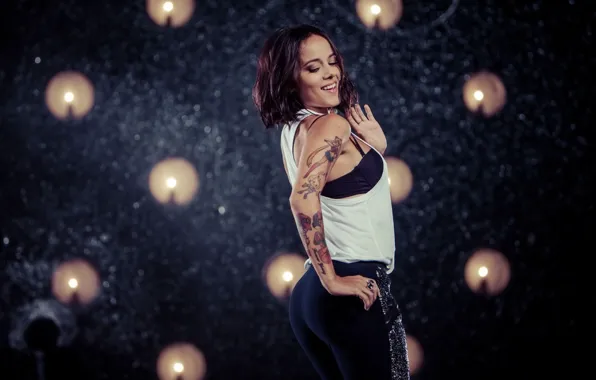 Girl, Smile, Girl, Dance, Wallpaper, Brunette, Singer, Sexy