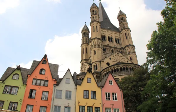The sky, castle, tower, home, Germany, Cologne