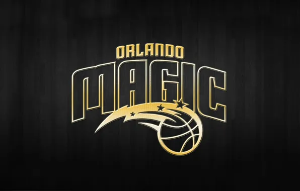 Background, Logo, Gold, NBA, Orlando, Magic