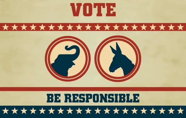 Picture elephant, kangaroo, responsibility, vote