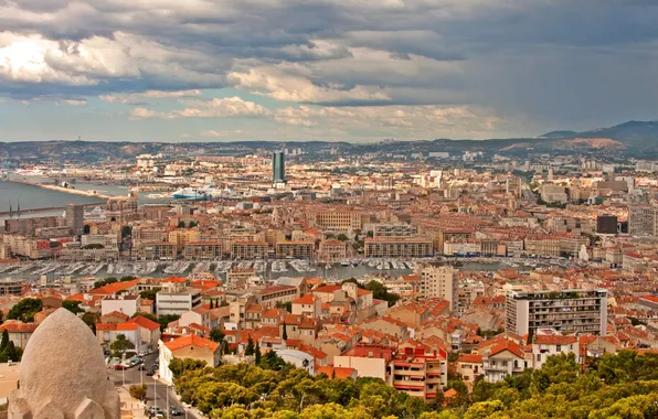 The city, photo, France, home, top, Marseille