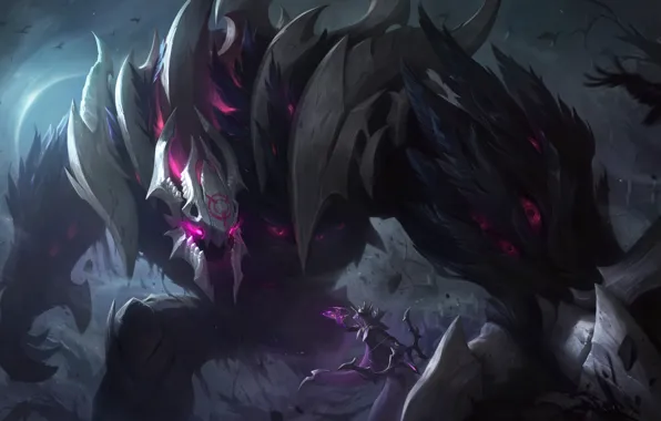 Picture art, League of Legends, LoL, Malphite, skin, Coven