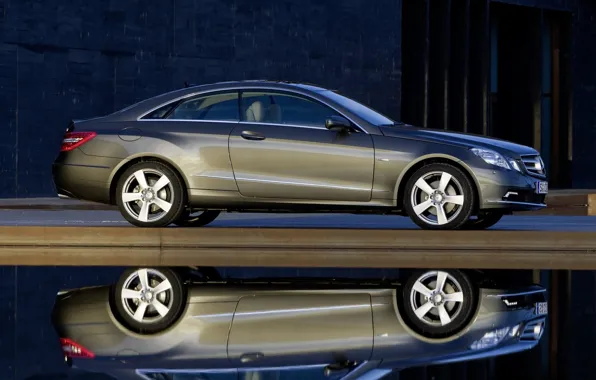 Picture reflection, mercedes-benz, coupe, e350
