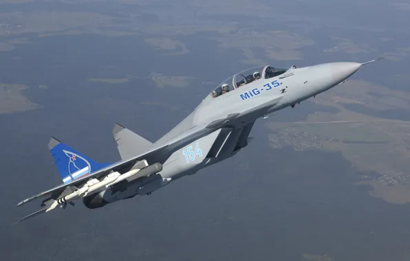 Picture flight, height, fighter, the area, missiles, multipurpose, The Russian air force, MiG-35D