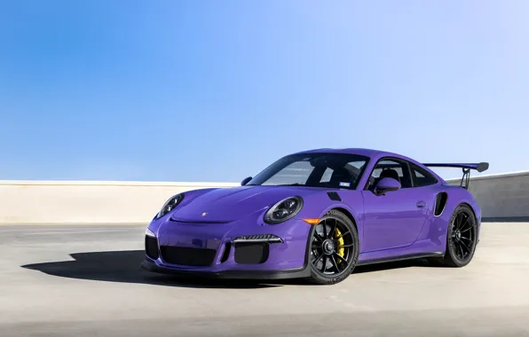 Porsche, Purple, Black, GT3RS, Wheels