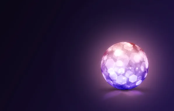Picture crystal, background, ball, art, sphere, cell