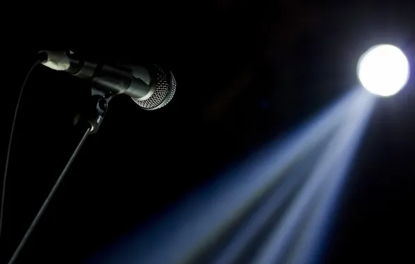 Macro, light, microphone