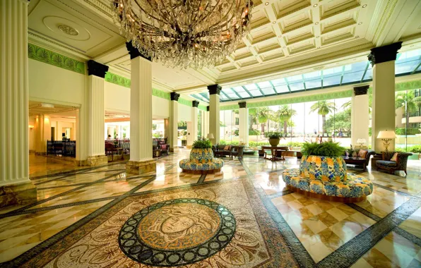 Design, style, interior, the hotel, hall, Australia, Palazzo Versace Hotel