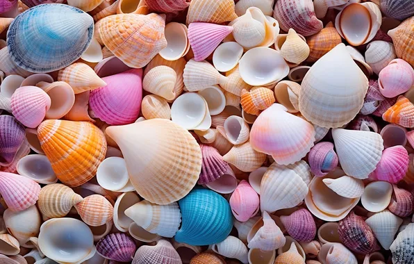 Sand, sea, beach, background, colorful, shell, beach, sea