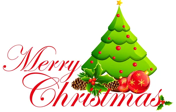 New year, Vector graphics, Christmas Tree