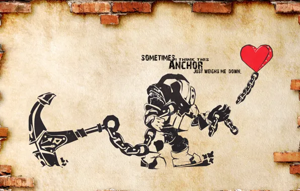 Picture heart, League of Legends, Anchor, Nautilus