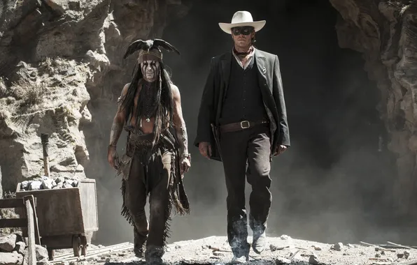 Johnny Depp, Johnny Depp, The Lone Ranger, Armie Hammer, The lone Ranger, John Reid, Tonto, …