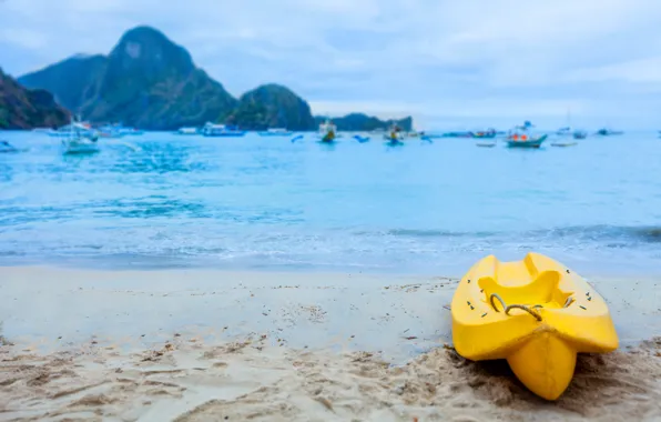 Sand, Nature, Tropics, Boats, Coast, Philippines