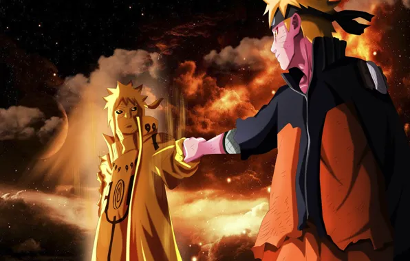 Naruto Uzumaki e Minato Namikaze - Naruto