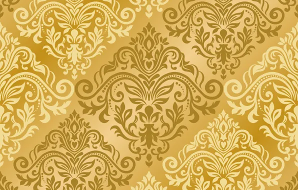 Pattern, vector, texture, gold, ornament, with, pattern, ornament