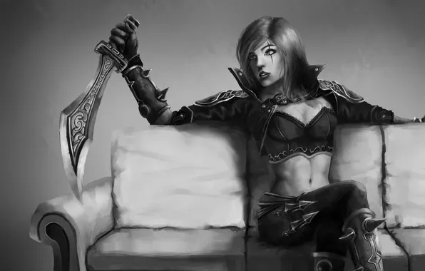 Picture girl, lol, Katarina, league of legends, Catarina