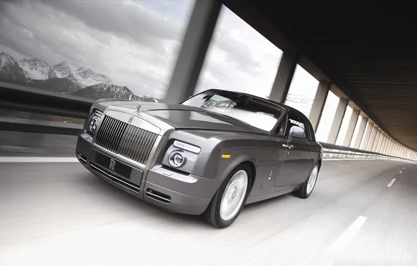 Mountains, coupe, Rolls-Royce, Phantom, Coupe, phantom, rolls-Royce, luxury car