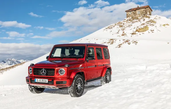 Winter, auto, snow, Mercedes-Benz, AMG, G-class, G 350